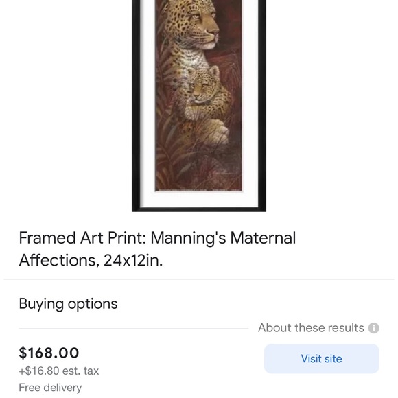 Ruane Manning's Maternal Affections, 24x12in framed - Picture 4 of 13